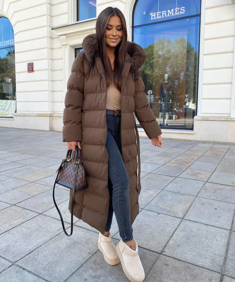 Eleva’s™ Buff Coat | Women’s Long Winter Coat