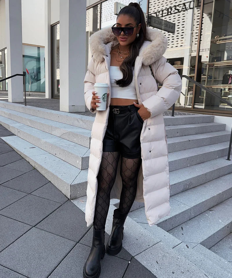 Eleva’s™ Buff Coat | Women’s Long Winter Coat