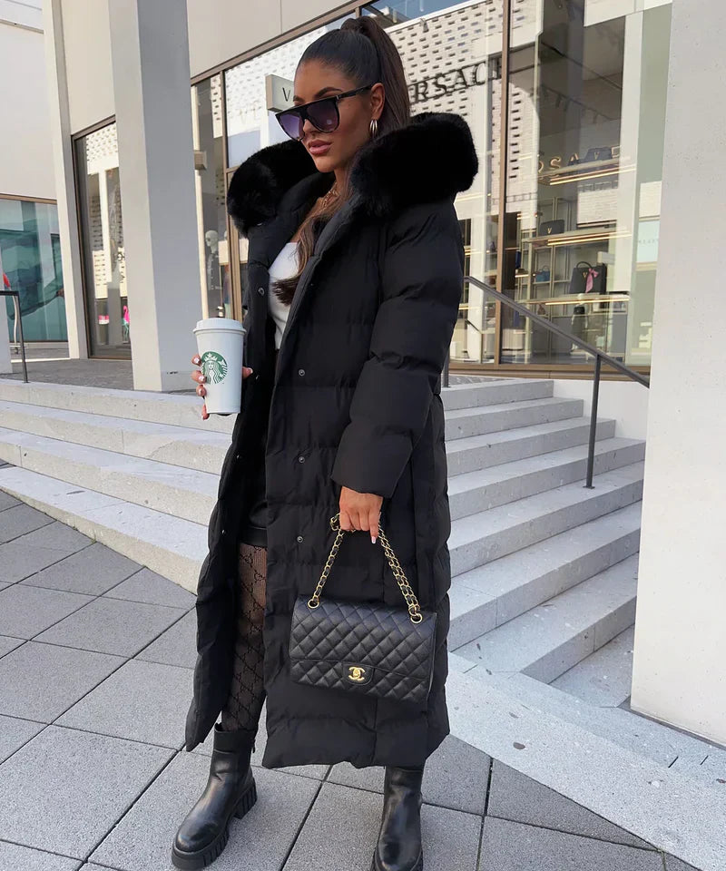 Eleva’s™ Buff Coat | Women’s Long Winter Coat