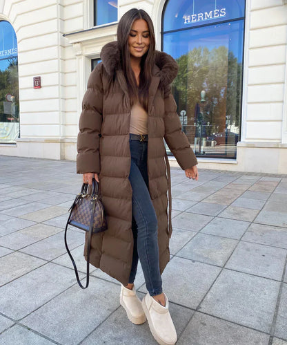 Eleva’s™ Buff Coat | Women’s Long Winter Coat