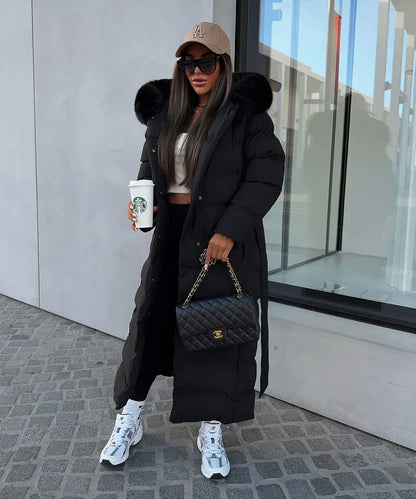 Eleva’s™ Buff Coat | Women’s Long Winter Coat